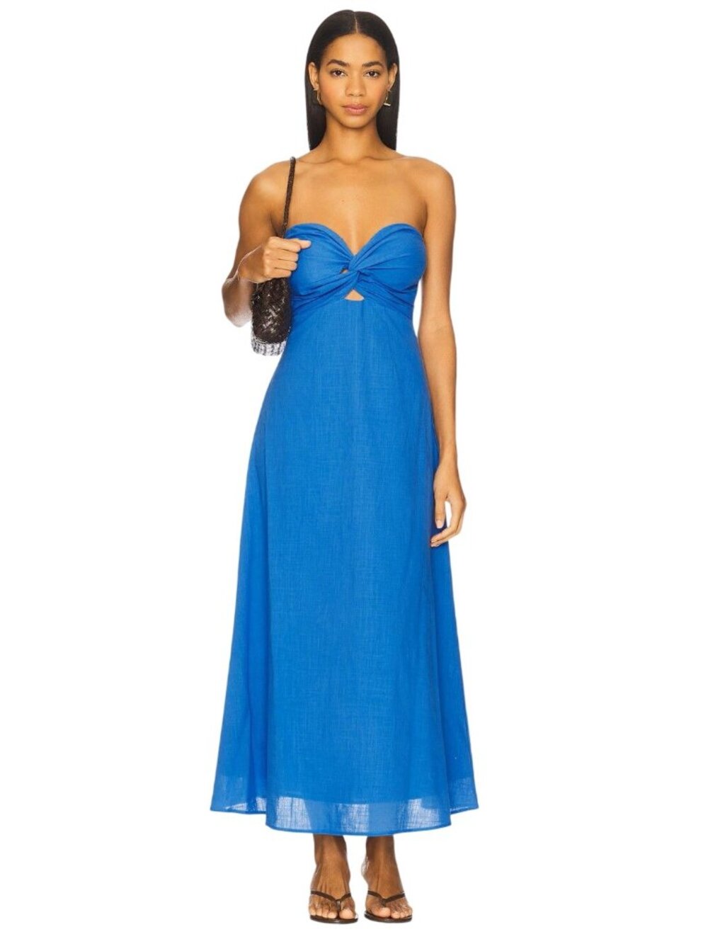 SNDYS x REVOLVE Lilly Dress in Blue XX-Large New Womens Long Maxi Strapless Gown